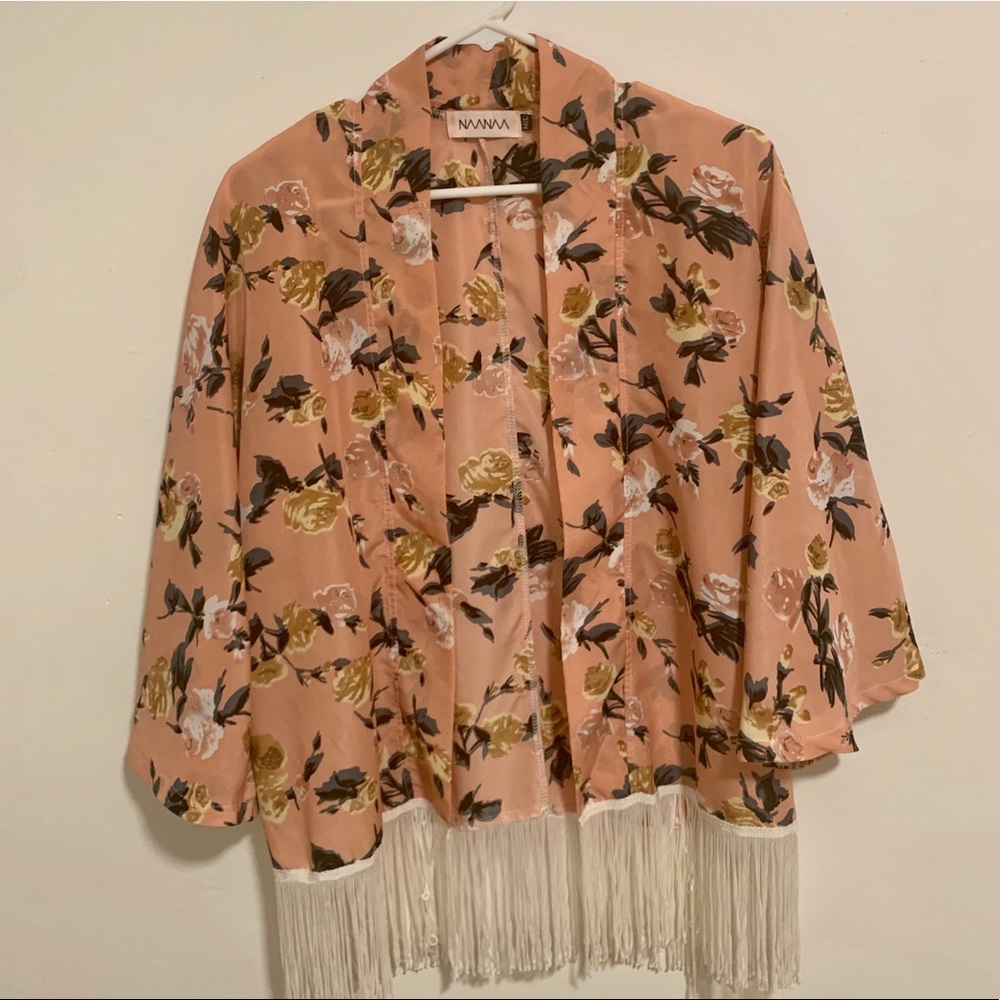 LF NAANAA floral kimono cardigan